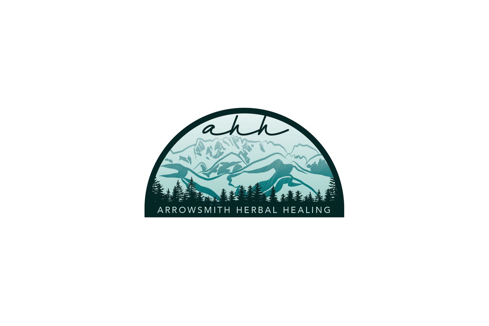 Logo concept: dark arch badge