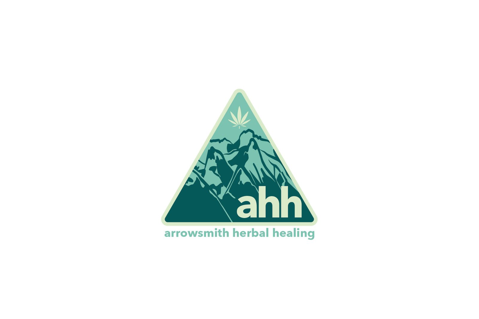 Arrowsmith Herbal Healing triangle mountain logo