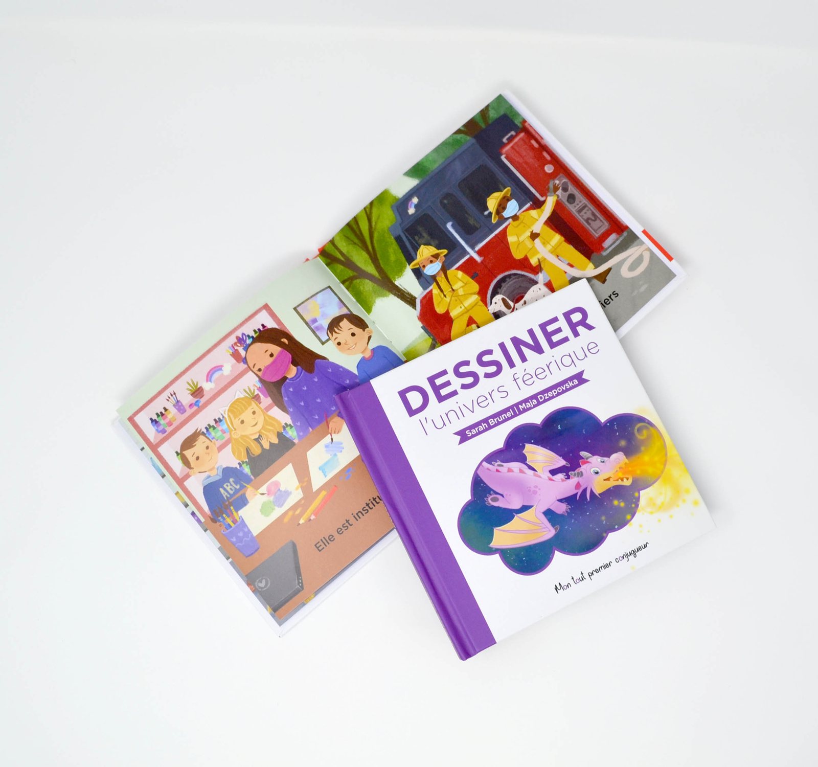 Interior spread with drawing activity