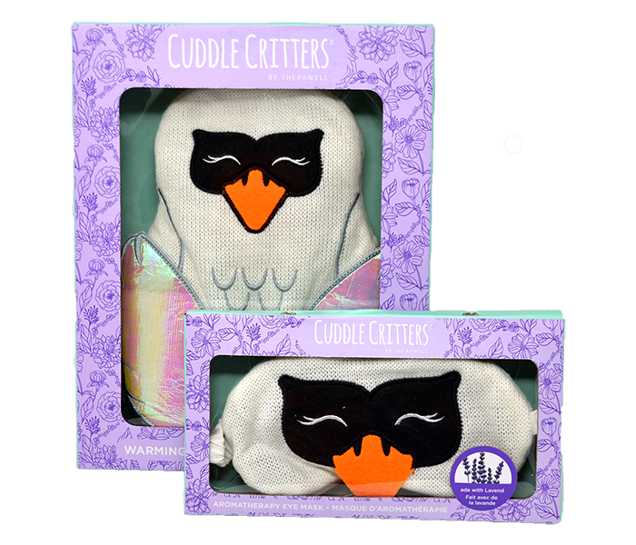 Swan warming pack and sleep mask set