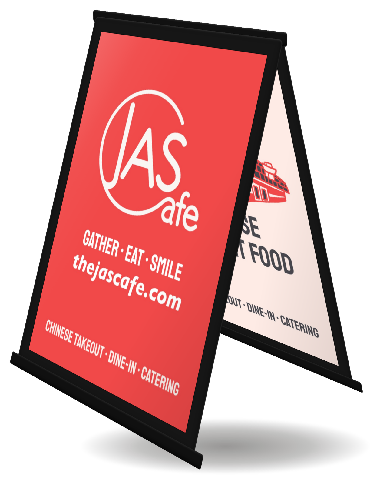 Jas Cafe sandwich board